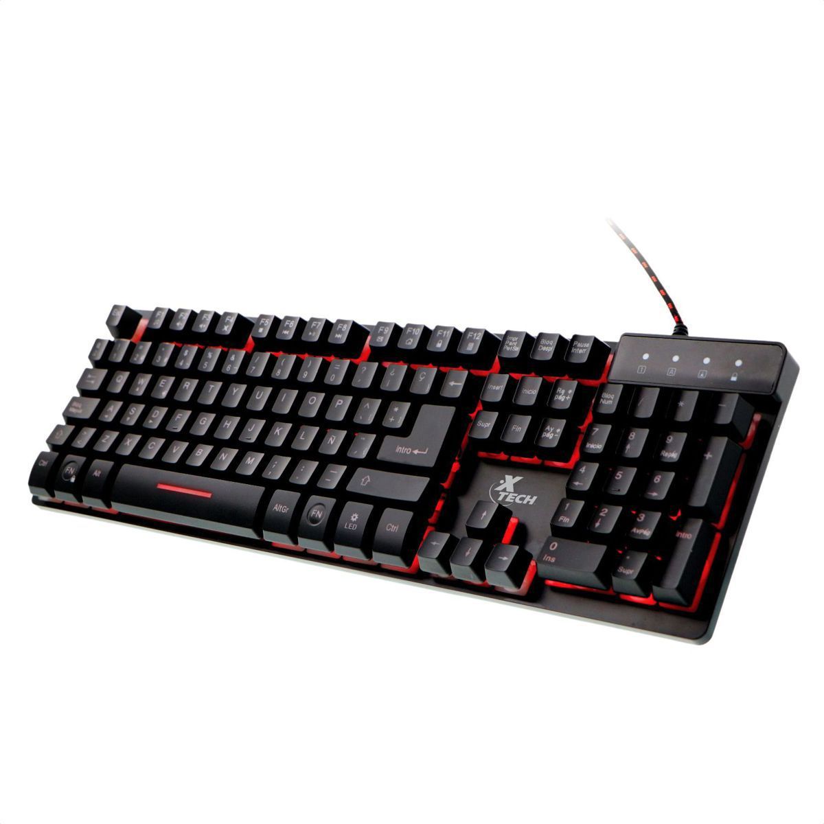 XTECH - Teclado Gamer Xtech Revenger Xtk-520s Multimedia Led 3 Color