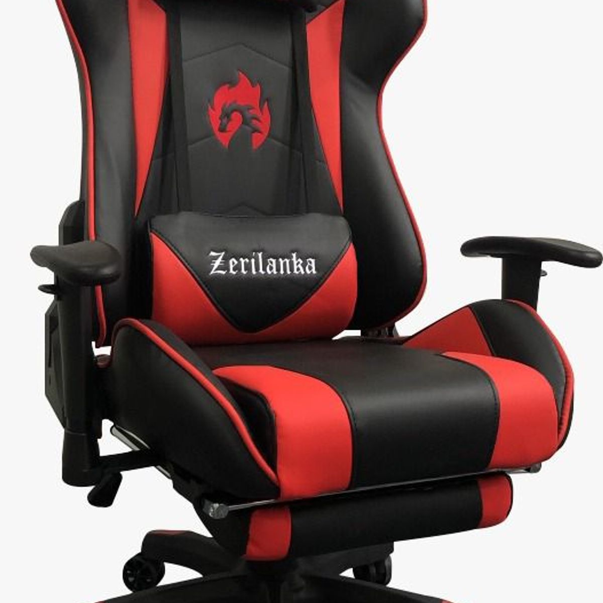 ZER - Silla Gamer Reclinable Ergonomica Profesional Premium Kitsune Roja