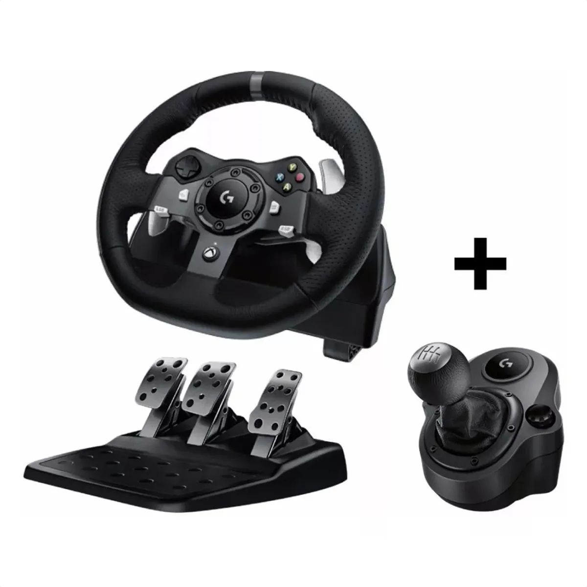 LOGITECH - Timón de Carreras Logitech G920 + Palanca Cambios Shifter