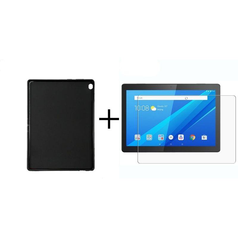 GENERICO - Vidrio + Estuche TPU Genérico Para Lenovo tab M10 X505f 10.1