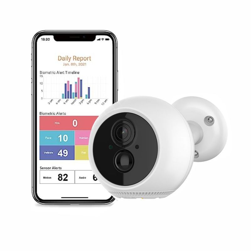 GENERICO - Camara Para Exteriores Recargable Inalambrica 3mp Ip66 Tuya