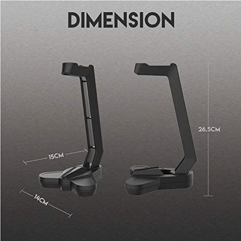 ZER - SOPORTE PARA AUDIFONOS GAMING HAVIT HY505 HOLDER NEGRO