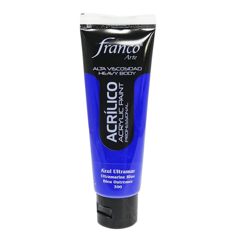 FRANCO ARTE - Acrílico Profesional Franco Arte Azul Ultramar Tubo X 100 Cc