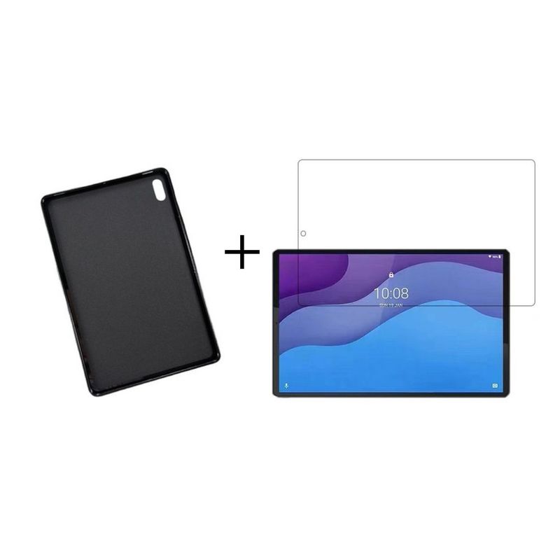 GENERICO - Combo Vidrio + Estuche Genérico Para Lenovo M10 Hd X306f 10.1.