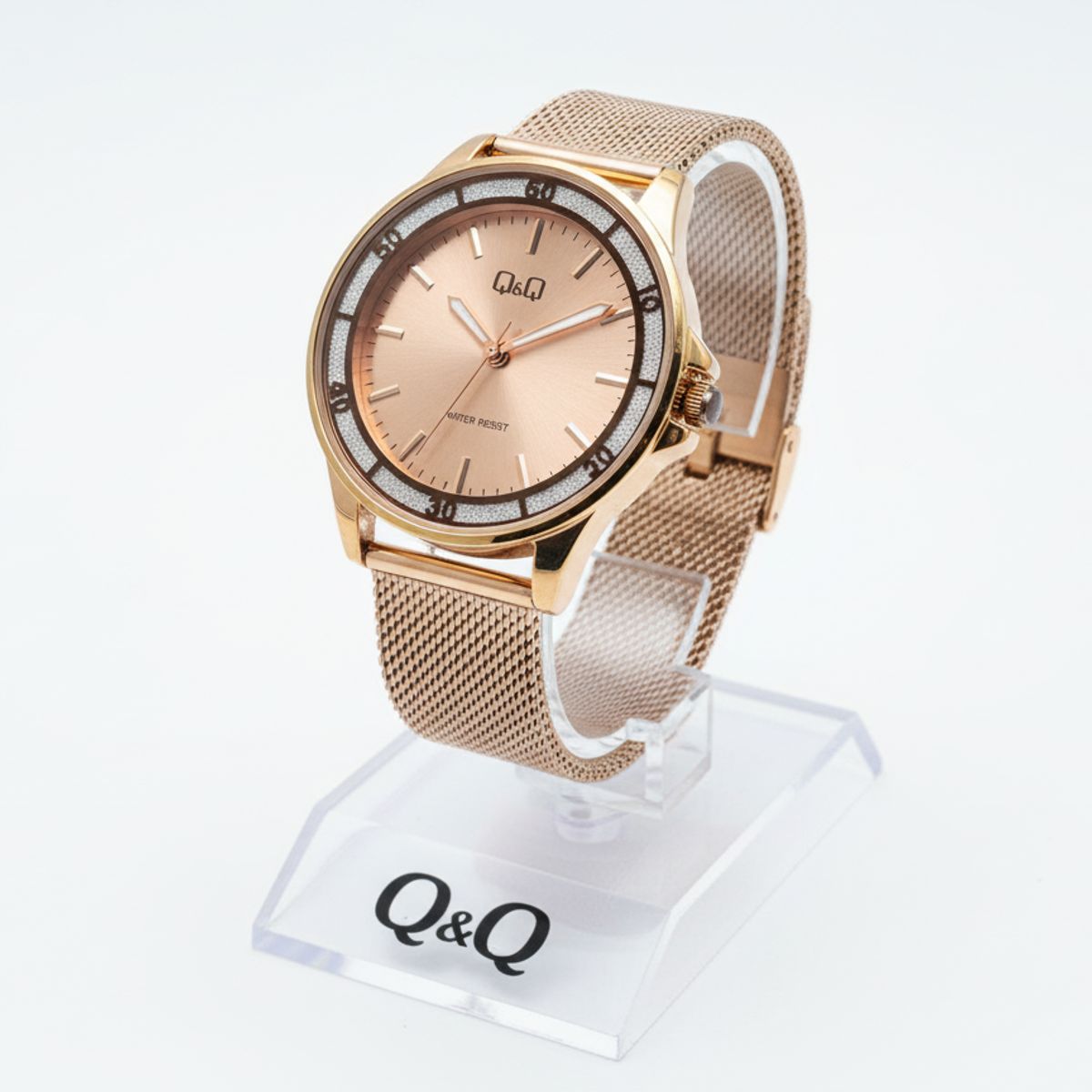 Q&Q - Reloj de moda para mujer doardo + caja