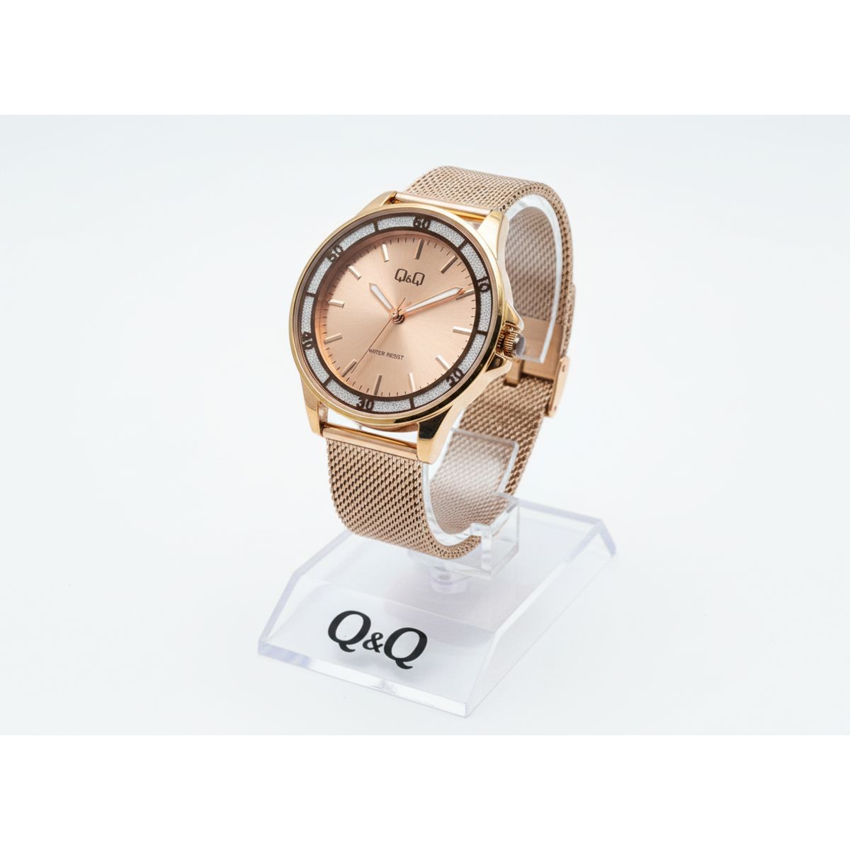 Q&Q - Reloj de moda para mujer doardo + caja