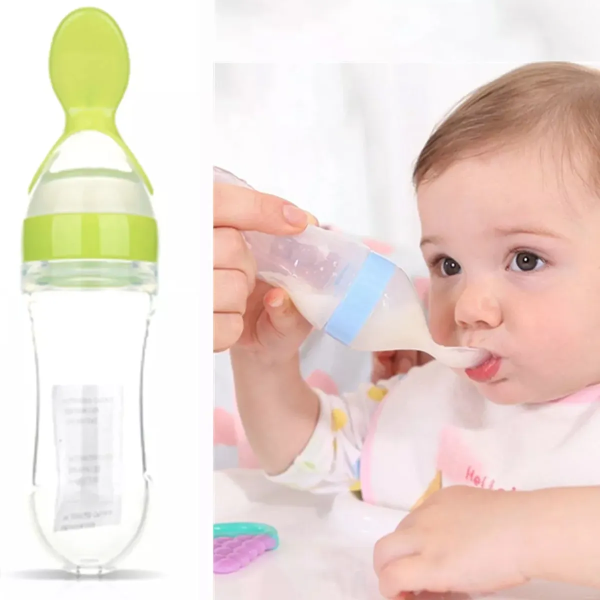 ENFANT'ASY - Biberon cuchara tetero de silicona