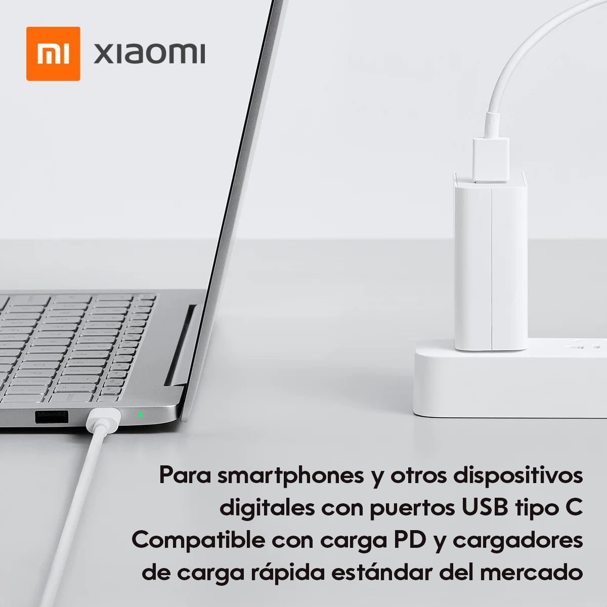 XIAOMI - Xiaomi Cable De Cargadatos Tipo A Tipo C Carga Rápida 1m