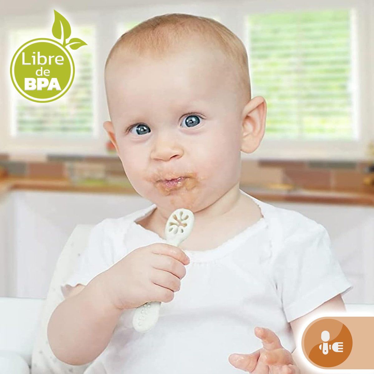 ENFANT'ASY - Pre Cuchara Para Bebe En Silicona con caja