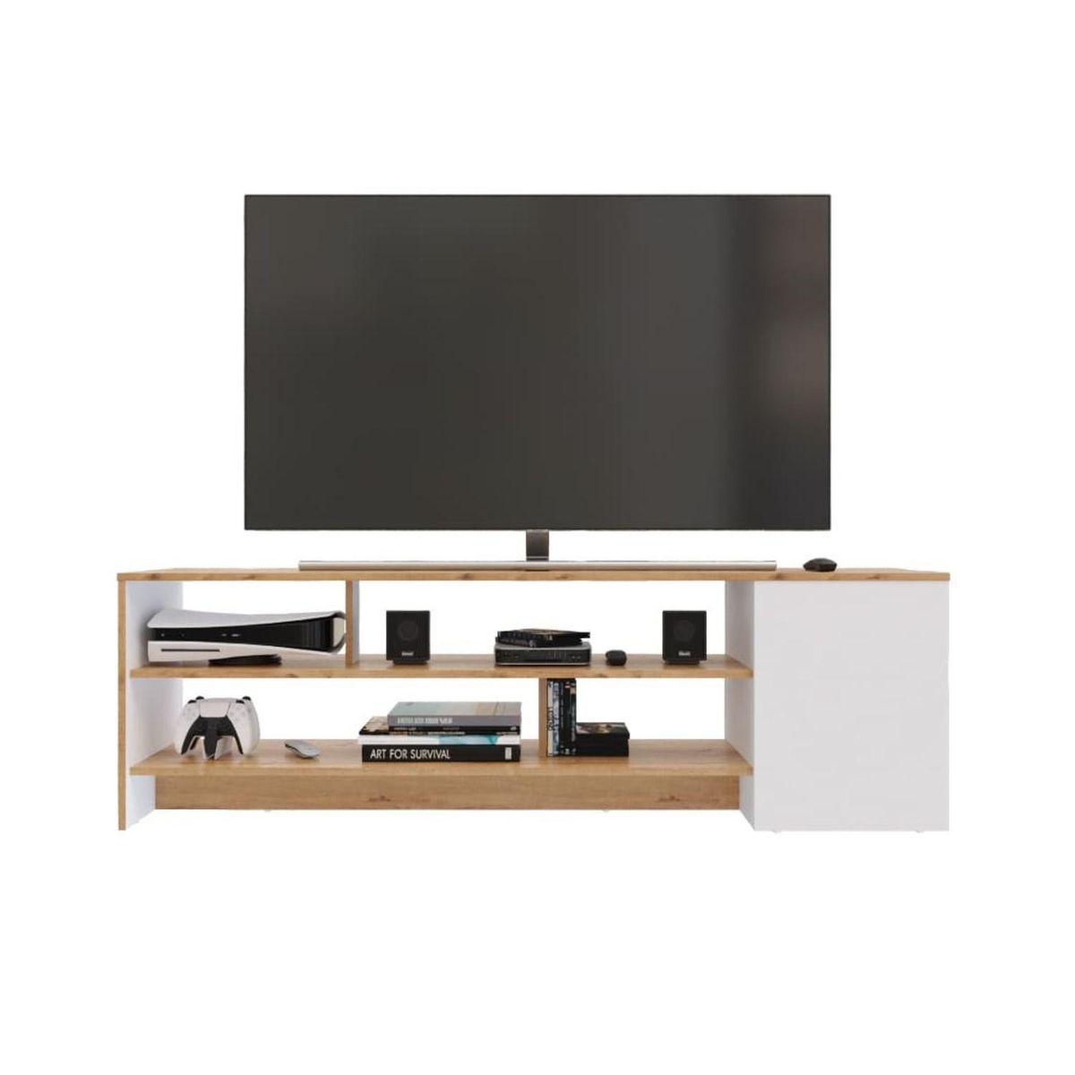 MADERKIT - Mesa Flat para TV Hasta 65 pulgadas