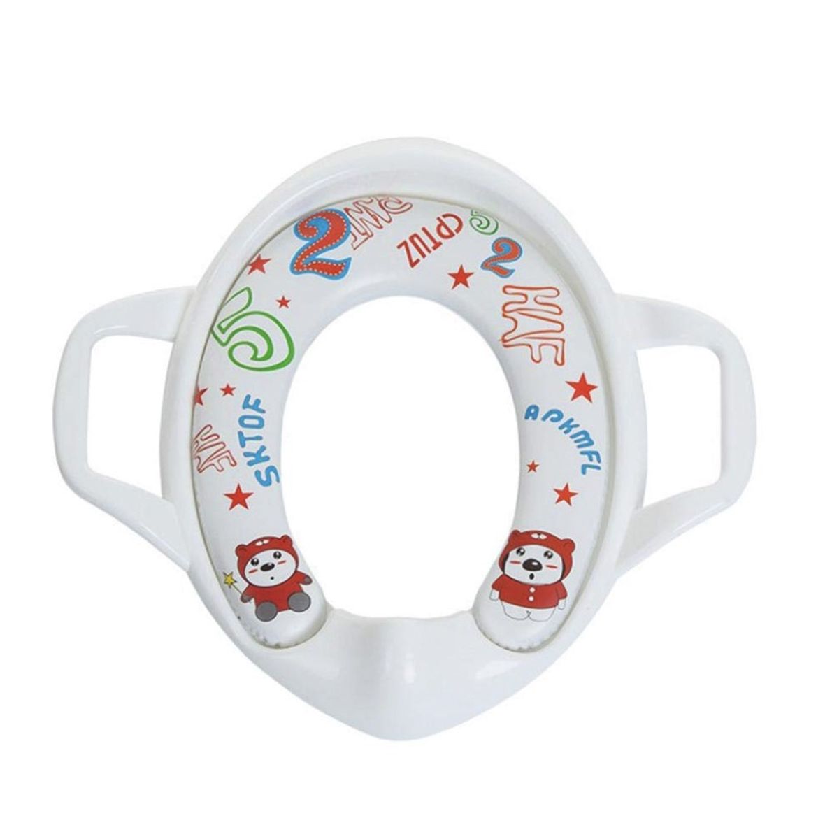 ENFANT'ASY - Reductor adaptador de inodoro acolchado con agarraderas