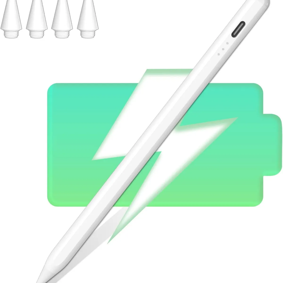 STYLE STARS - Lapiz Optico Stylus Pen 10 Gen Para iPad Rechazo Palma Magnético