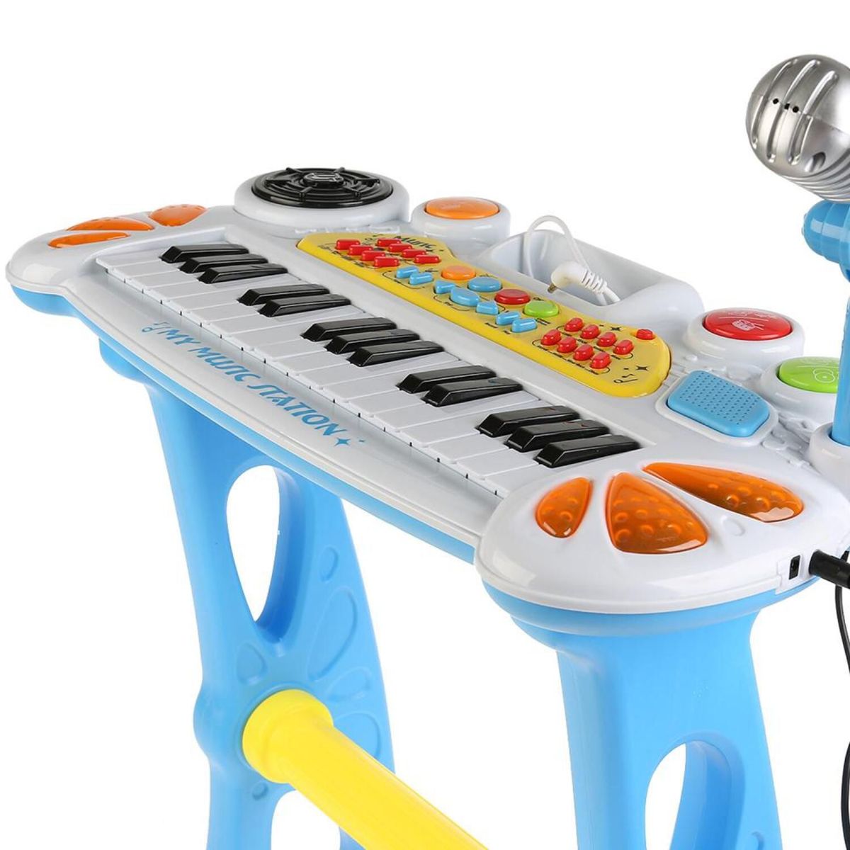 GENERICO - Piano Organeta Karaoke Con Silla Microfono niño y niña