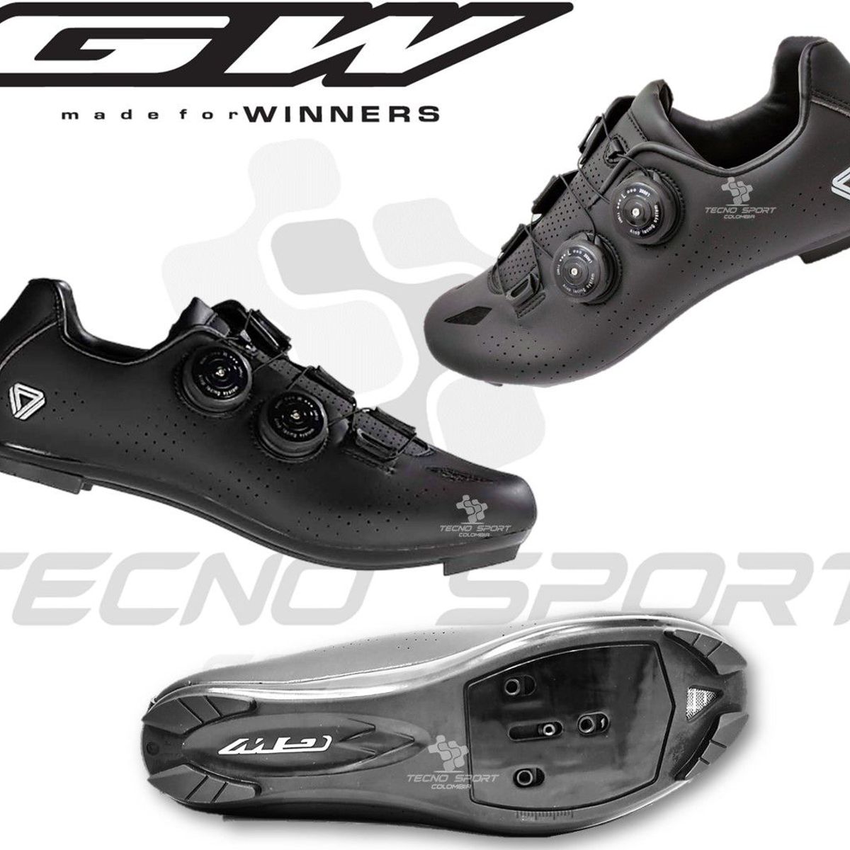 GW - Zapatilla Ciclismo Gw Doble Boa Bicicleta Ruta