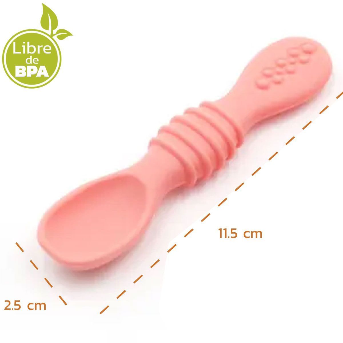 ENFANTASY - Cuchara Para Bebé En Silicona Alimentación Complementaria
