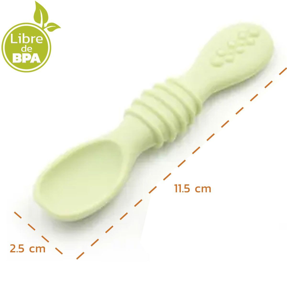 ENFANT'ASY - Cuchara Para Bebé En Silicona Alimentación Complementaria