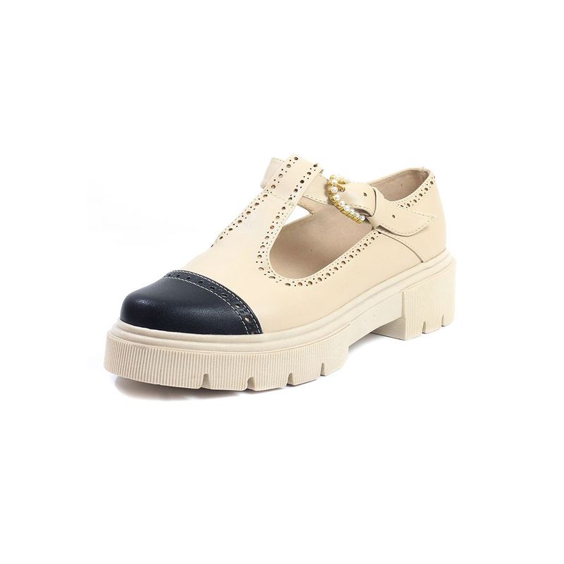 BALLERINA - Ballerinas  Mafalda 3 Beige X Negro