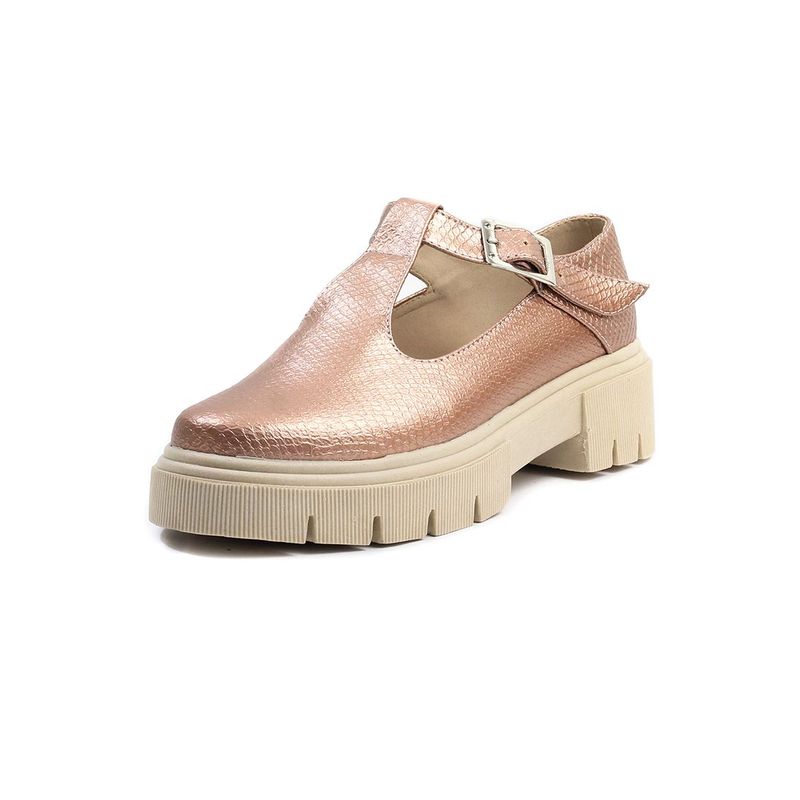 BALLERINA - Zapato Oro Rosa Ballerinas Mafalda