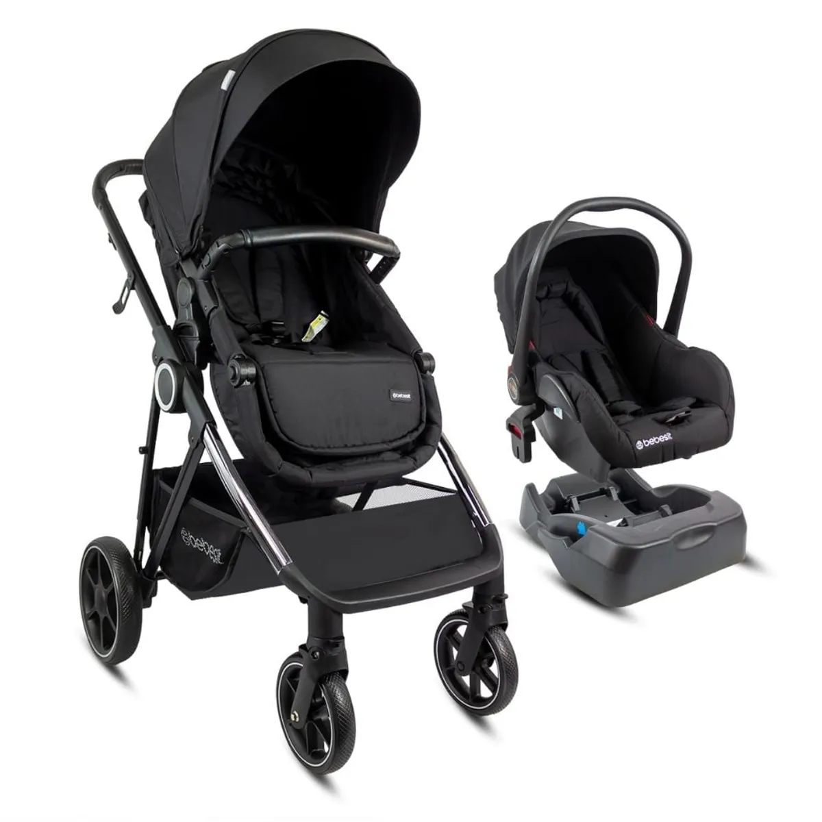 BEBESIT - Coche Bebé Travel System Cosmos Negro Bebesit
