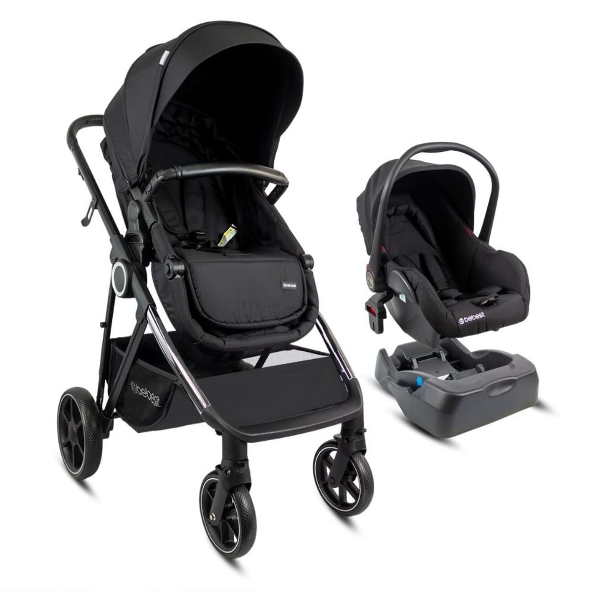 BEBESIT - Coche Bebé Travel System Cosmos Negro Bebesit