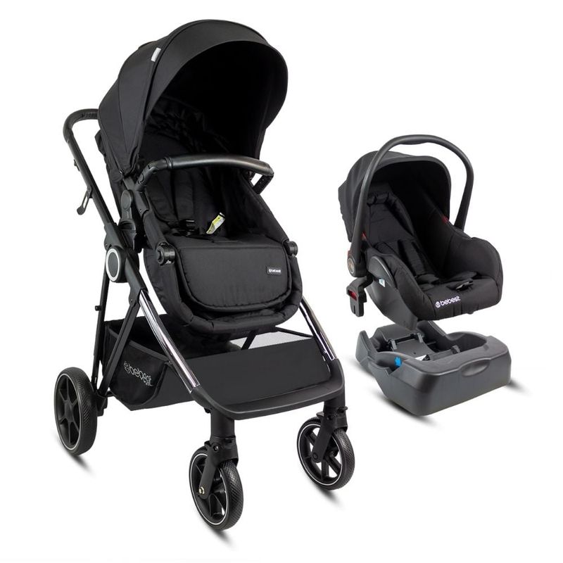 BEBESIT - Coche Bebé Travel System Cosmos Negro Bebesit  Coche Cuna