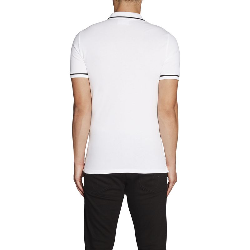 CALVIN KLEIN - Polos Slim De Piqué Elástico Blanco Calvin Klein