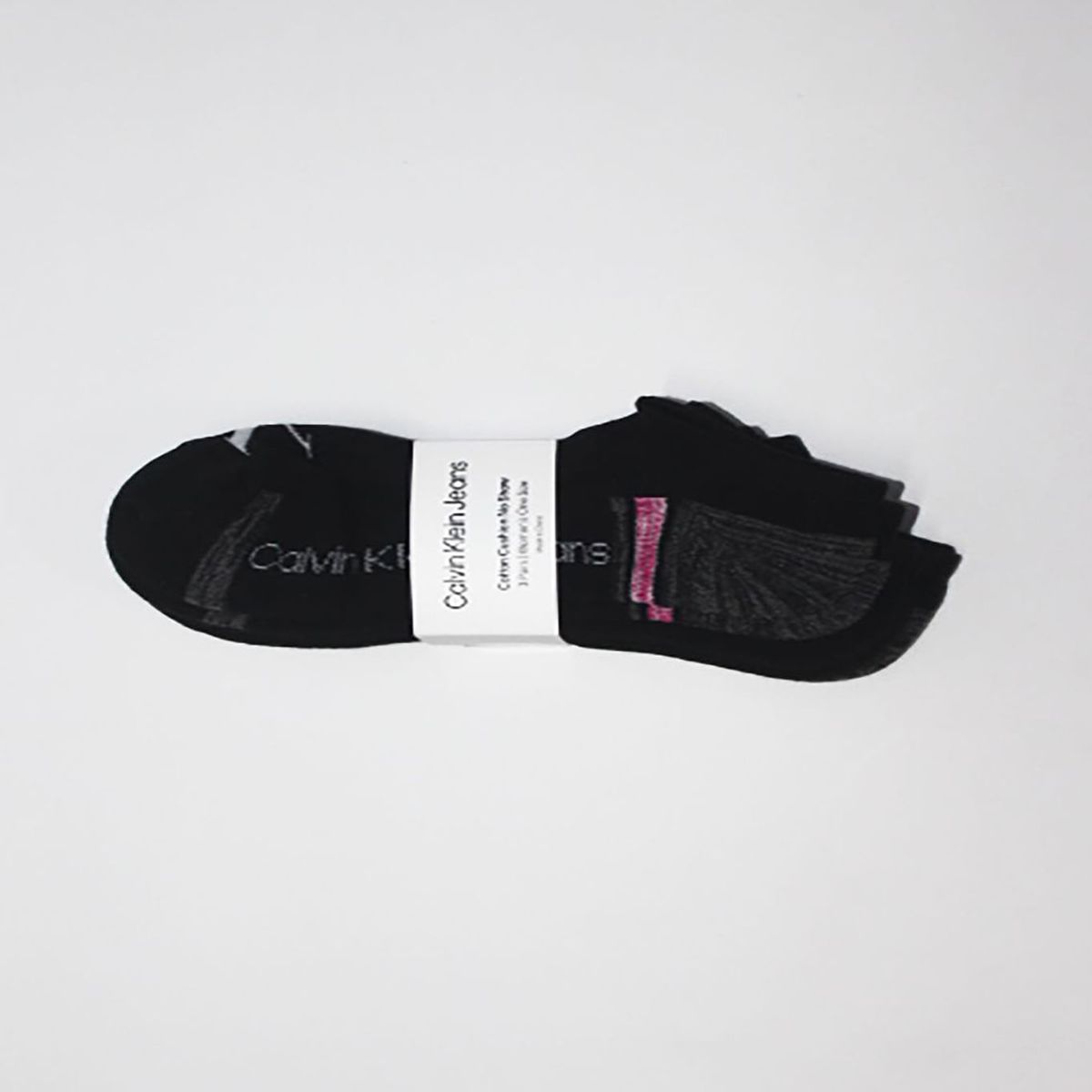 CALVIN KLEIN - Paquete De 3 Pares De Medias Con Logo Y Diseño Mujer Negro