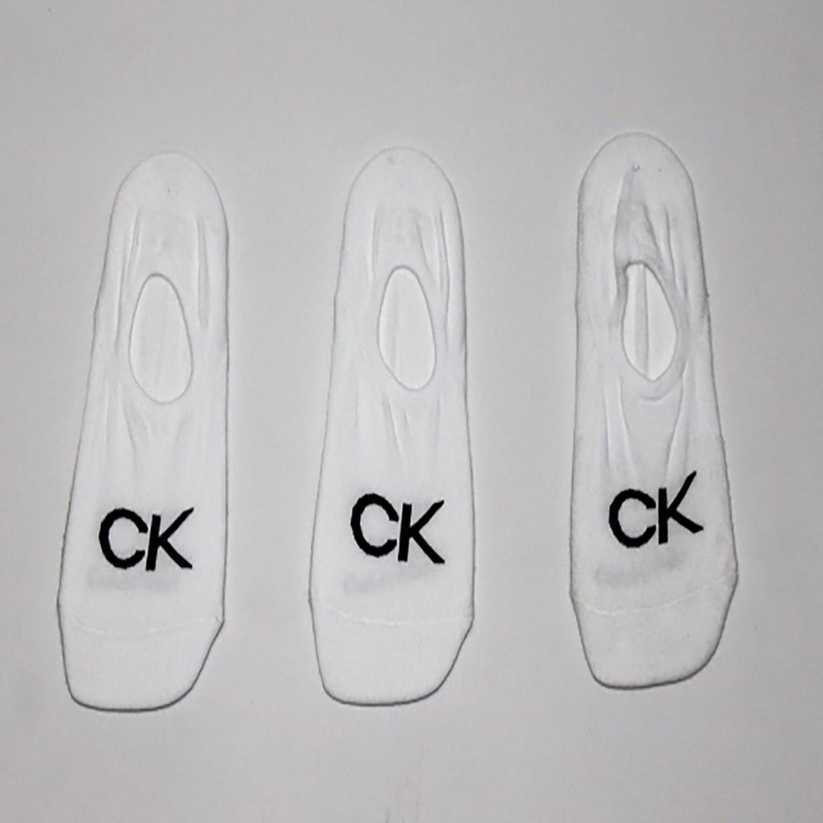 CALVIN KLEIN - Paquete De 3 Medias Con Logo Mujer Blanco
