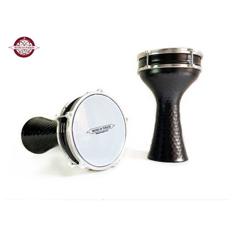 GENERICO - Darbuka  Instrumento - Negro Mate martillada.