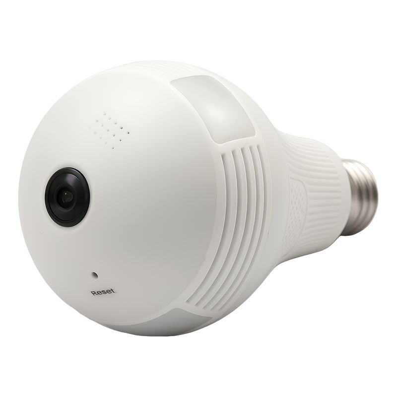 GENERICO - Camara De Seguridad Bombillo 360 Wifi Hd Ranura Micro Sd