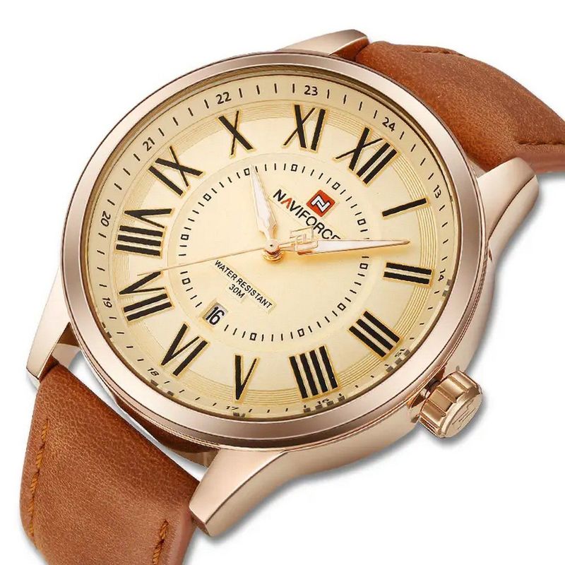 NAVIFORCE - Reloj Naviforce Original Nf9126 Marrón  Estuche