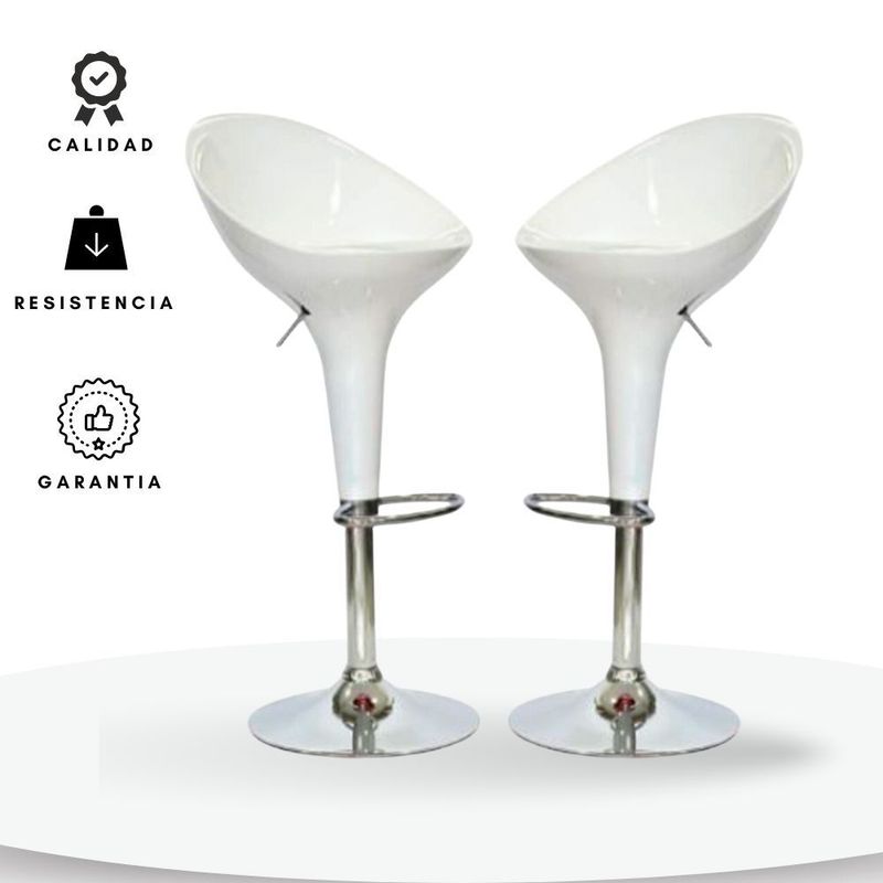 EKONOMODO COLOMBIA - Silla Bar Arkor Blanco Set X 2