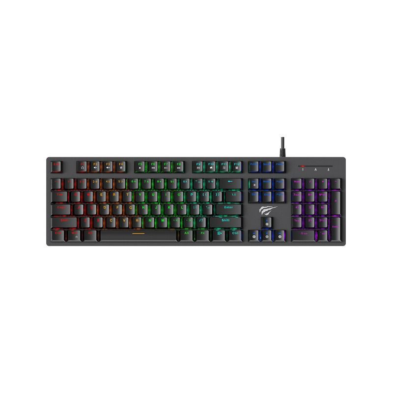 ZER - TECLADO MECANICO GAMER RGB HAVIT KB858L MULTIMEDIA USB