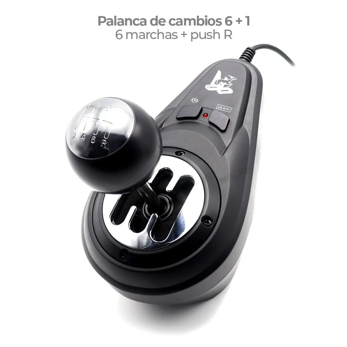 ZER - Timón Profesional Palanca de Cambios 3 Pedales PC Overdrive Pro