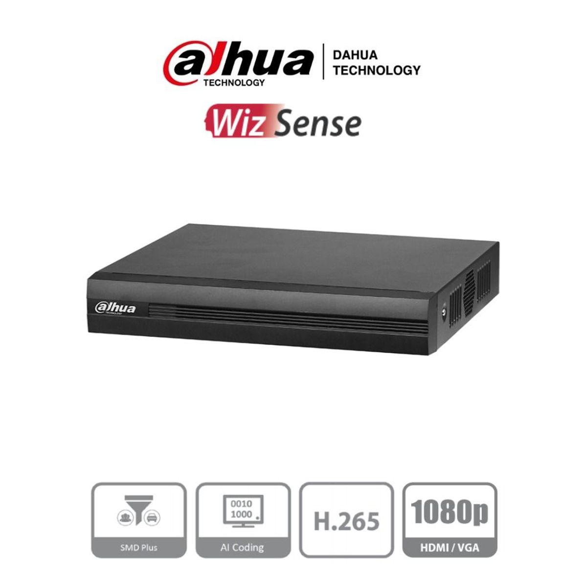 DAHUA - XVR 16CH + 2CH IP GRABACION HASTA 1080N 4CH CON SMD 1 HDMI DAHUA