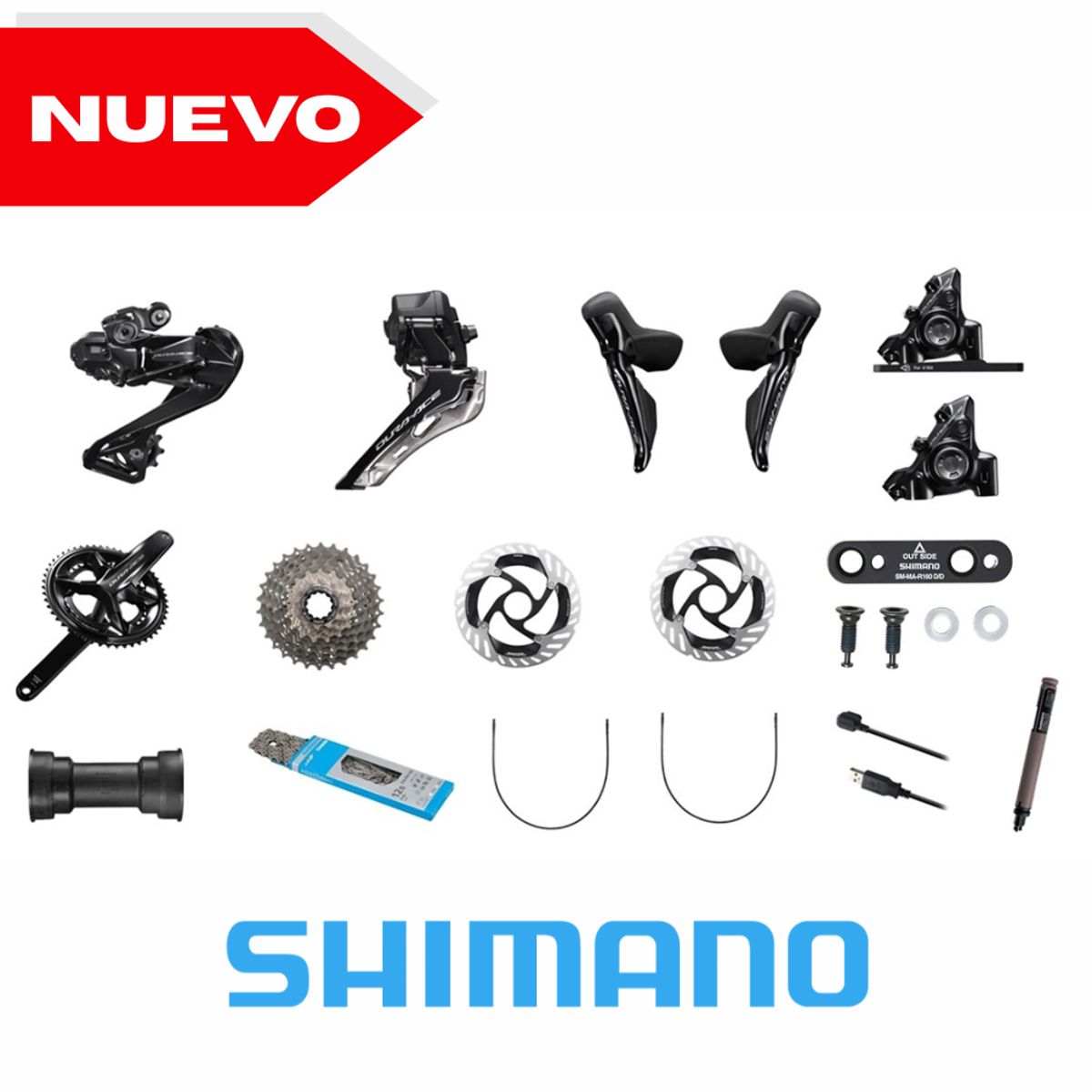 SHIMANO - GRUPO RUTA  SHIMANO DURA ACE DI2 12 VEL DISCO