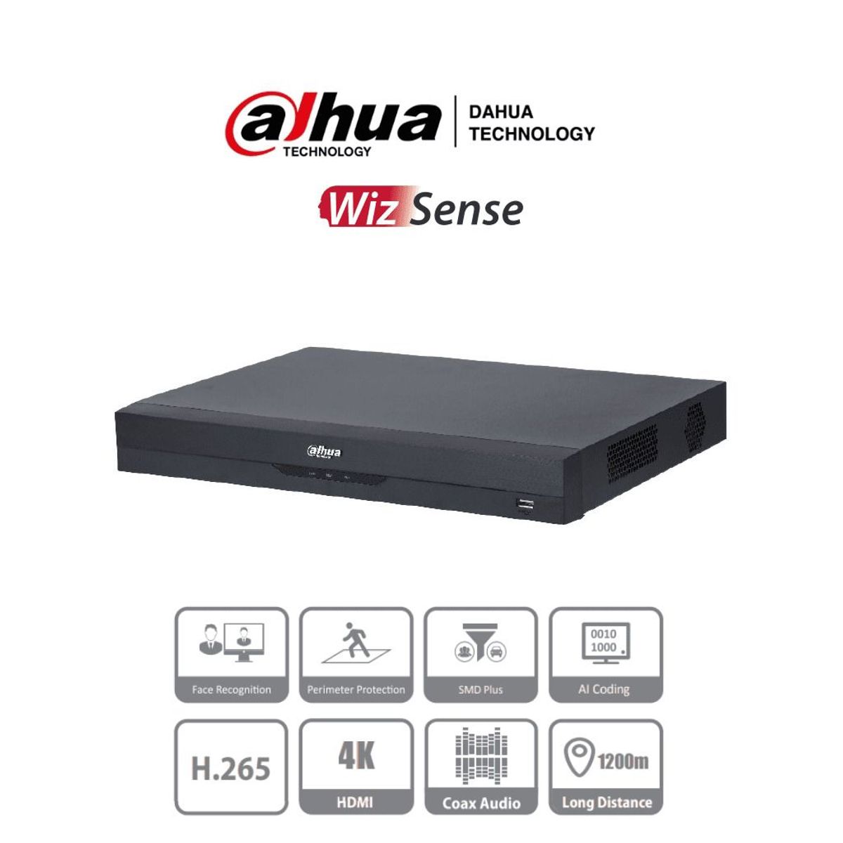 DAHUA - XVR 4 EN 1 AI 32CH GRABACIÓN HASTA 5M-N@10FPS CANALES IP