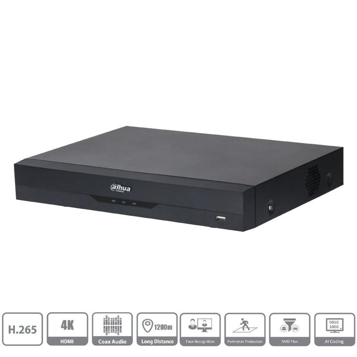 DAHUA - XVR 8CH  4CH IP GRABACION CVIIP HASTA 4K AHD TVI HASTA 5MP DAHUA