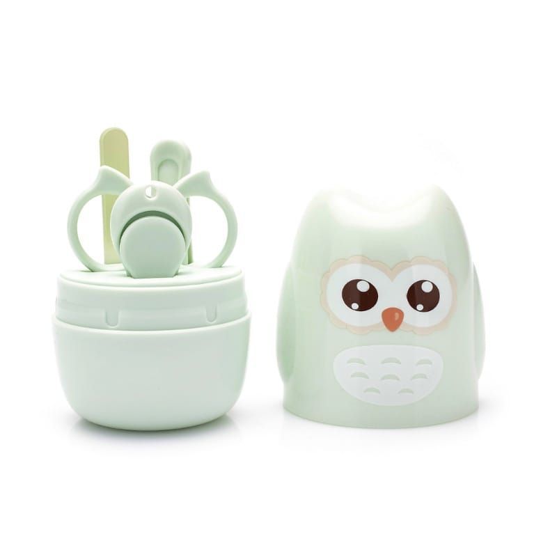 GENERICO - Kit De Corta Uñas Para Bebes Diseño Búho Verde