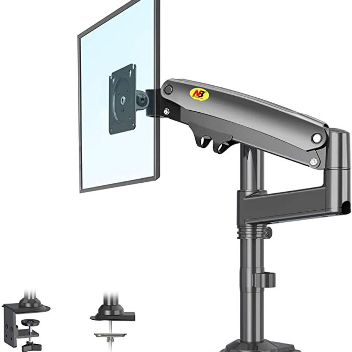 NB NORTH BAYOU - Soporte Ergonomico Monitor Grande A Escritorio North Bayou H100 NEGRO