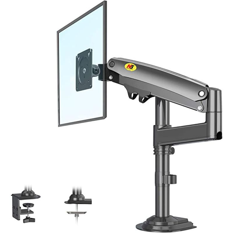 NB NORTH BAYOU - Soporte Ergonomico Monitor Grande A Escritorio North Bayou H100 NEGRO