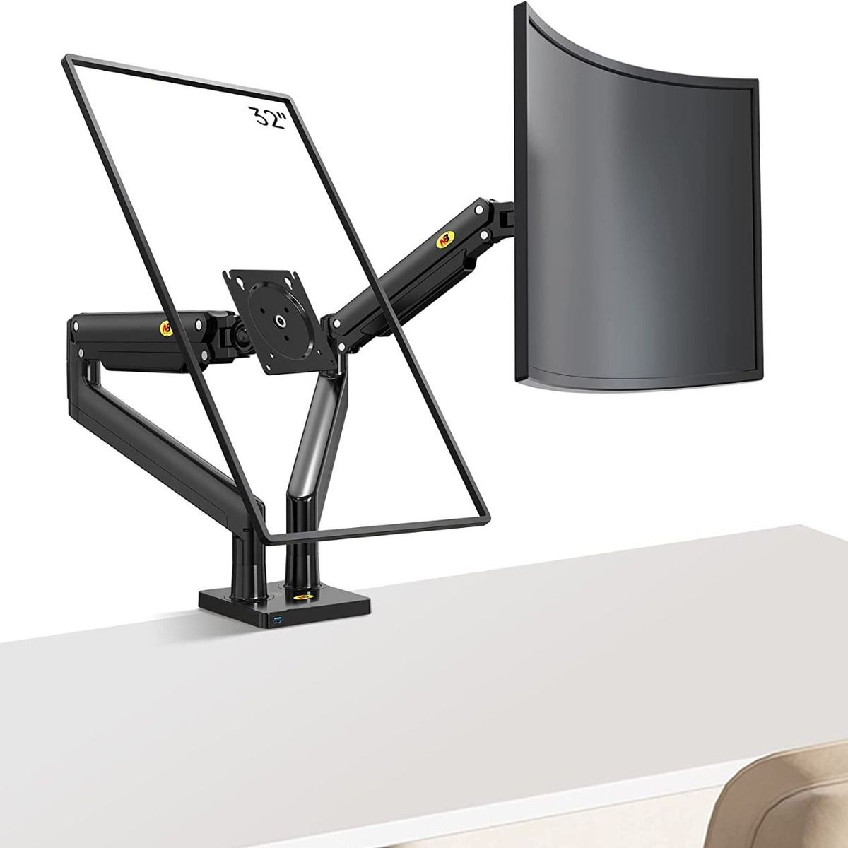 NB NORTH BAYOU - Soporte Ergonomico Nb G32 North Bayou Usb Gran Pantalla