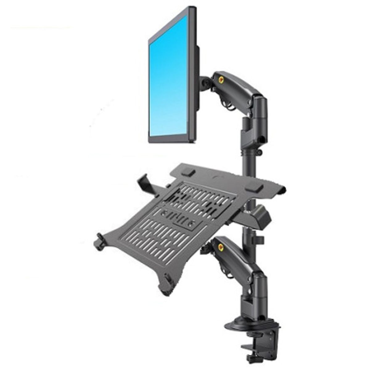 NB NORTH BAYOU - Soporte Para Escritorio Doble Portatil Y Monitor Northbayou