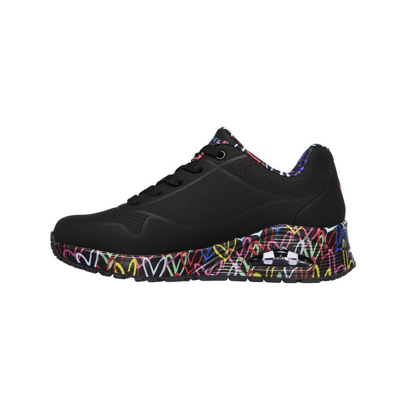 SKECHERS - Tenis Mujer Skechers Uno Loving Love - Negro - Multicolor