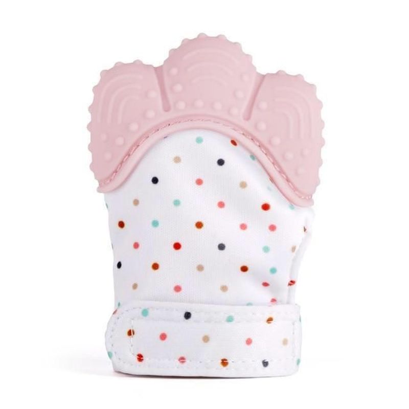 GENERICO - Guante Para Bebes Rasca Encías llama dientes - Rosado