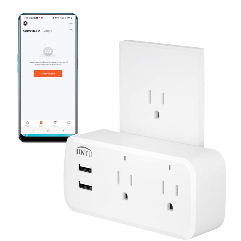 GENERICO - enchufe inteligente Jintu compatible con Alexa y Google Home