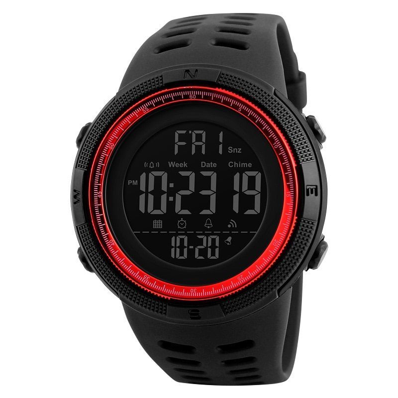 SKMEI - RELOJ DEPORTIVO HOMBRE SKMEI 1251 MULTIFUNCIONES SUMERGIBLE ROJO