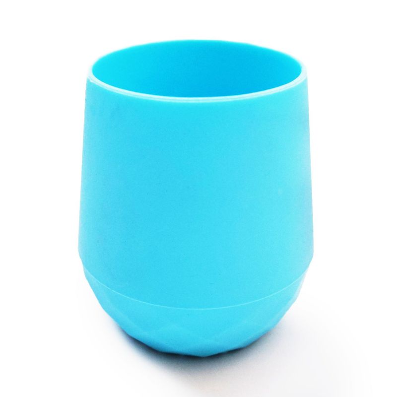 ENFANT'ASY - Mini Cup Vaso De Silicona Vaso Entrenador Bebé AZUL