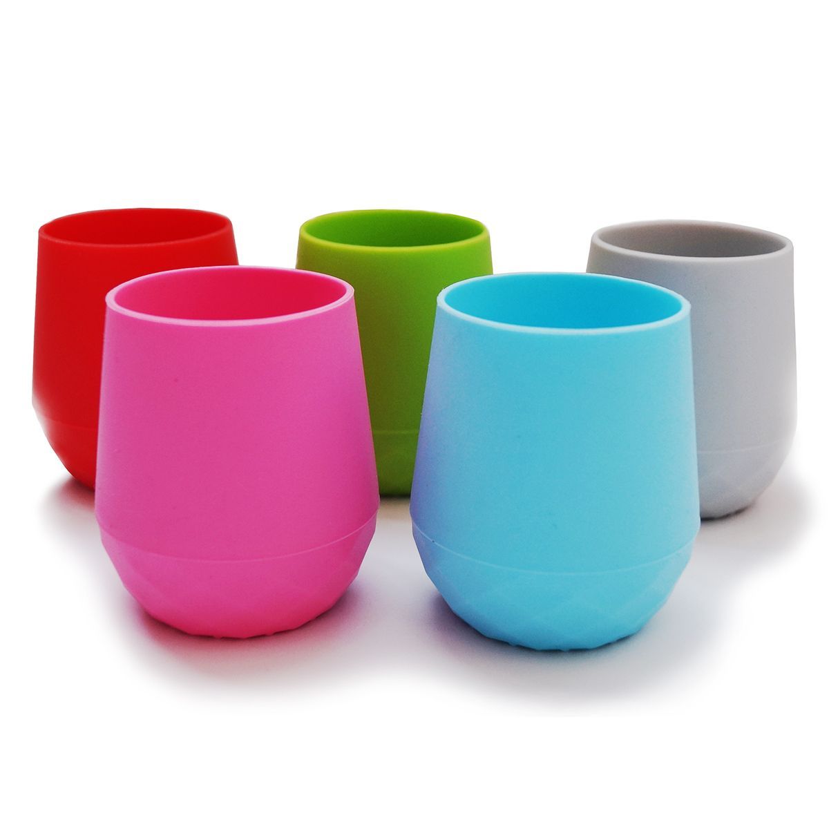 ENFANT'ASY - Mini Cup Vaso De Silicona Vaso Entrenador Bebé ROSA-