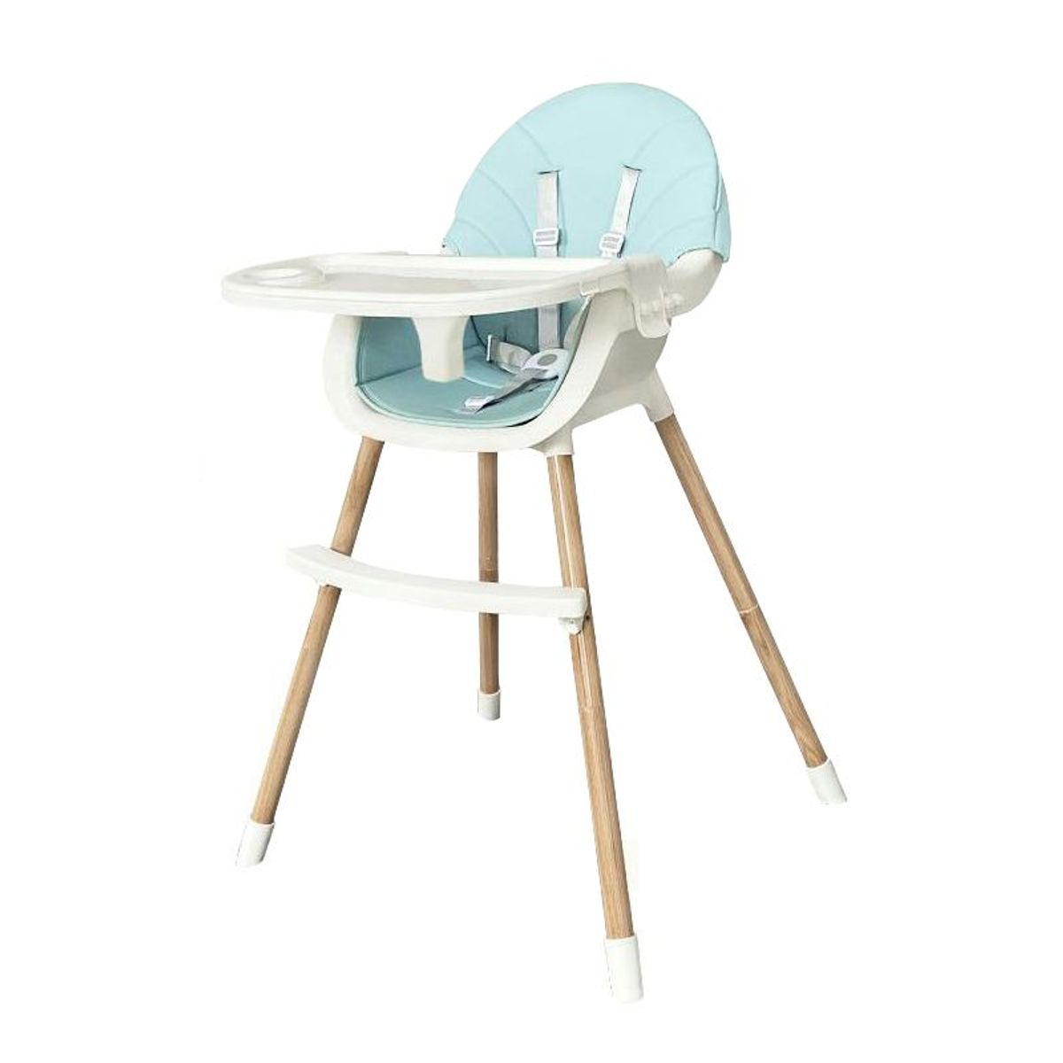 ENFANT'ASY - Silla comedor trona bebé doble altura doble bandeja AZUL-